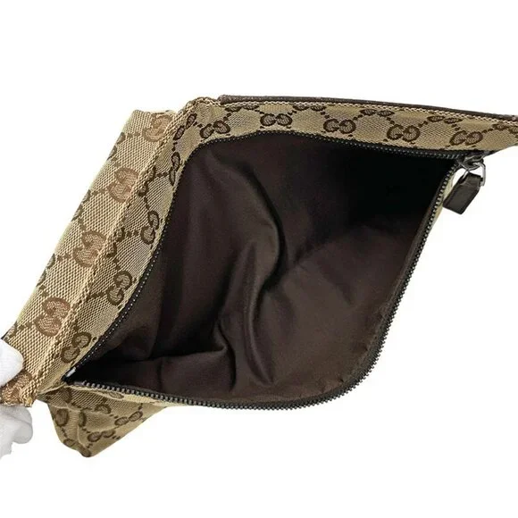 Gucci Bag Body Bag Waist Bag GG Canvas Beige Brown 28566 Fashionable - Picture 5 of 14